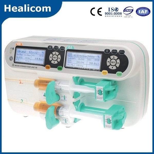 HSP-9B Medical Automatic Double Channel Infusion Syringe Pump ปั๊มฉีดไฟฟ้า